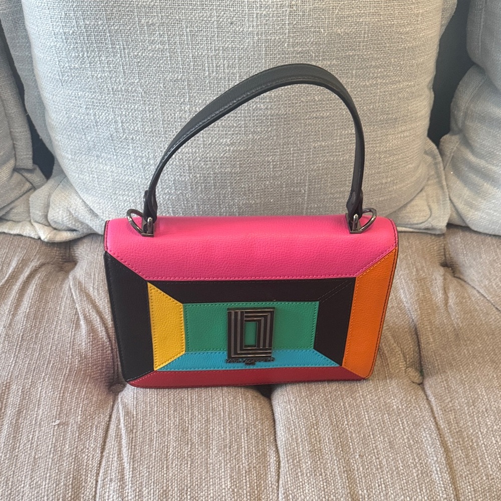 Karl Lagerfeld Multicolor Geometric Shoulder Bag